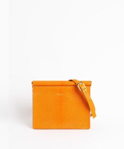 Borse A Tracolla Euterpe Studio | Cetra Mini Watersnake Orange