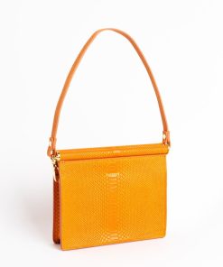 Borse A Tracolla Euterpe Studio | Cetra Mini Watersnake Orange