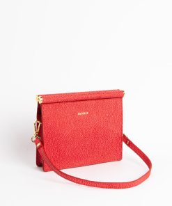 Mini Bags Euterpe Studio | Cetra Mini Brushed Scarlet