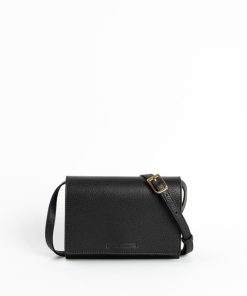 Borse A Mano Euterpe Studio | Isidora Mini Black Martellato