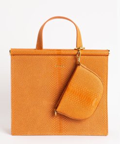 Borse A Tracolla Euterpe Studio | Lina Watersnake Orange