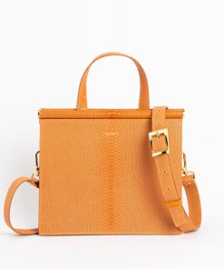 Borse A Mano Euterpe Studio | Cetra Watersnake Orange